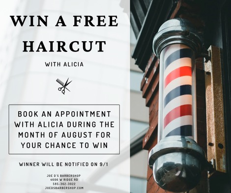 Alicia Hair Cut Raffle Image